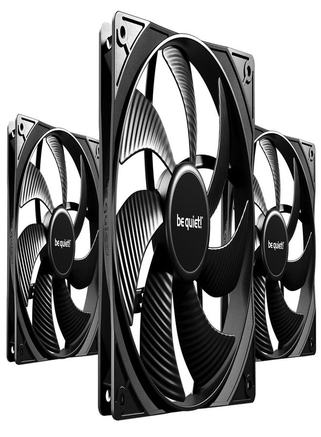 be quiet! PURE WINGS 3 140mm Fans/Fans Kit with 3 x Black - Quiet and High Performance - BL139 - Image 1