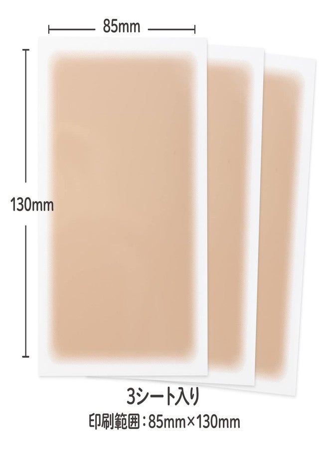 CLASSE(クラッセ) [CLASSE] Tattoo Cover up patch, Concealer-Sticker, made in Japan, ultra-thin 0.015mm, Invisible, Matte, sweat and water-proof, cover up Tattoo, Scar, Blemish,(B60 Warm Ocher, L 3pcs) - Image 2