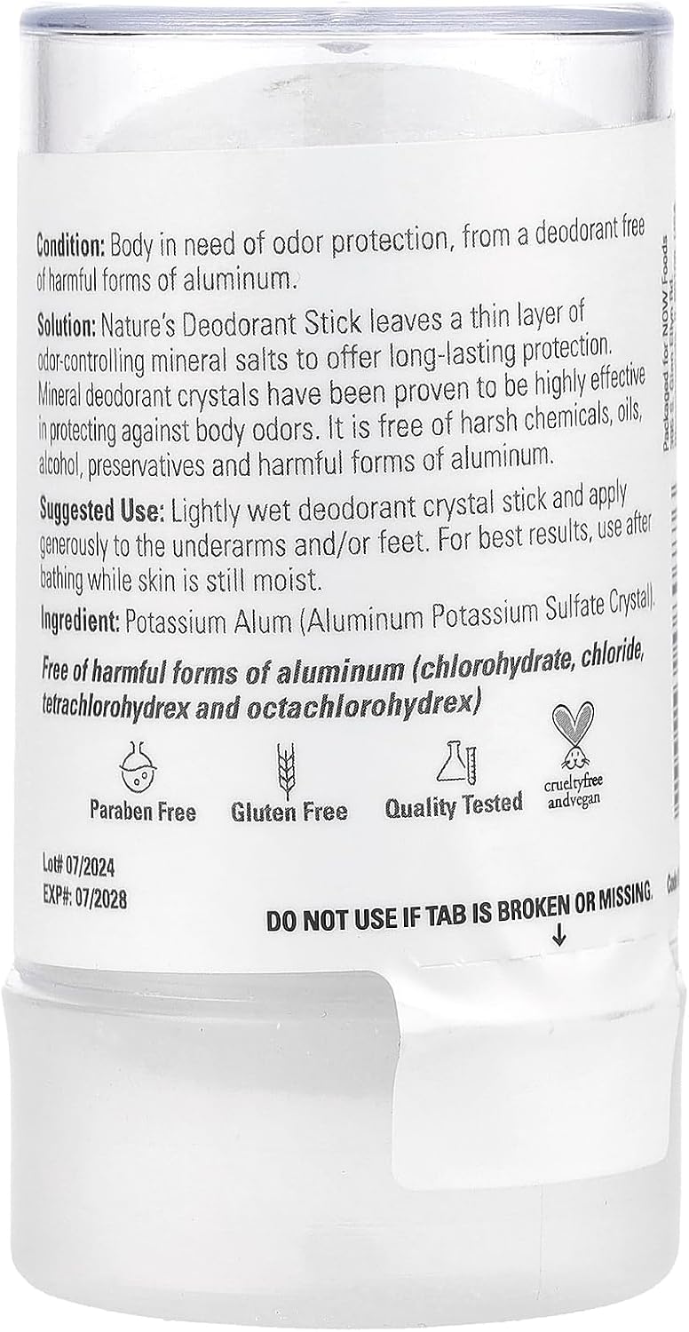 Now Nature'S Deodorant Stick (Shaba) 120g - Image 2