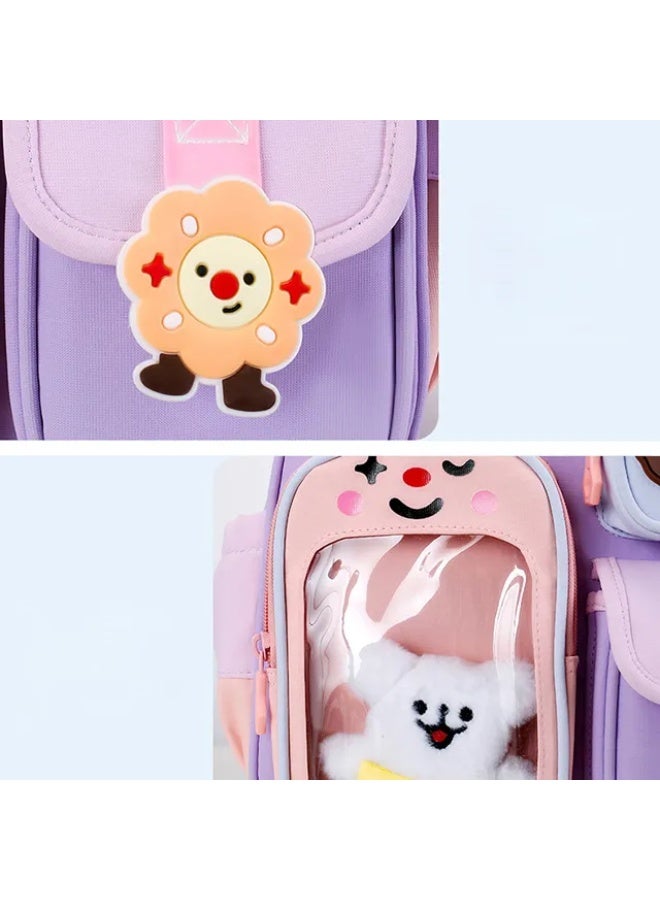 Kids Backpack Bear Design 3-6 Years, Large Capacity Waterproof Lightweight Spine-Protective School  Bag - Image 4