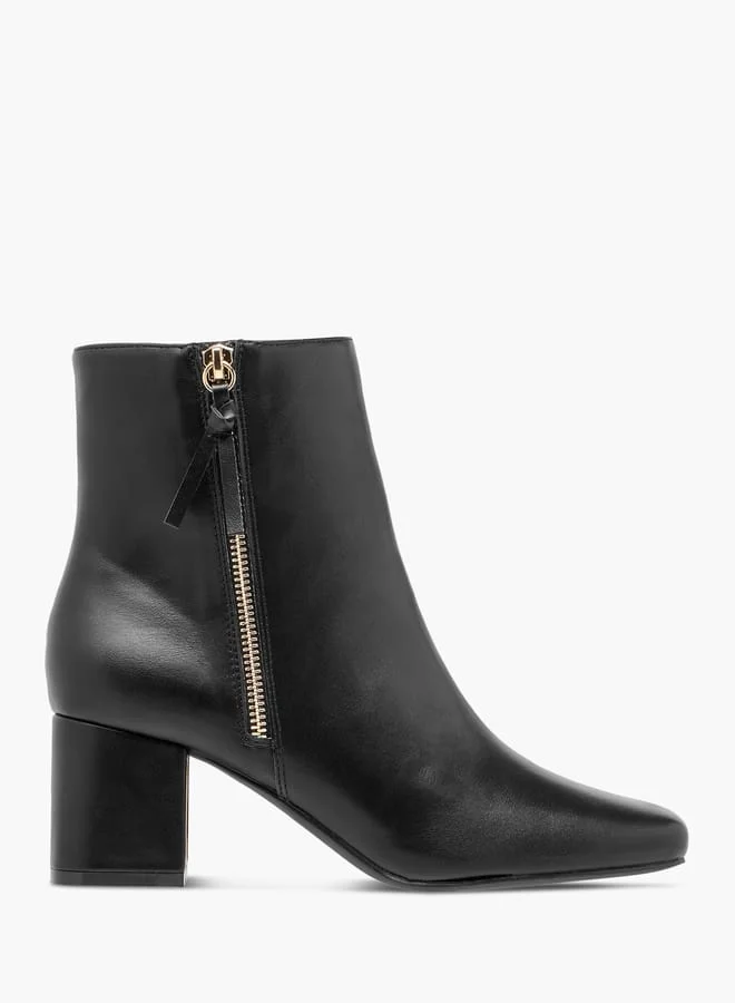 Flora Bella By Shoexpress Women Animal Print Ankle Boots with Block Heels