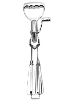KASTWAVE Egg Beaters Hand Cranking, Handheld Roller Egg Whisk, 12 Inch Manual Hand Mixer, Rotary Egg Mixer with Double Heads, Labor-saving Stainless Steel Hand Beater for Home Kitchen  - Image 4