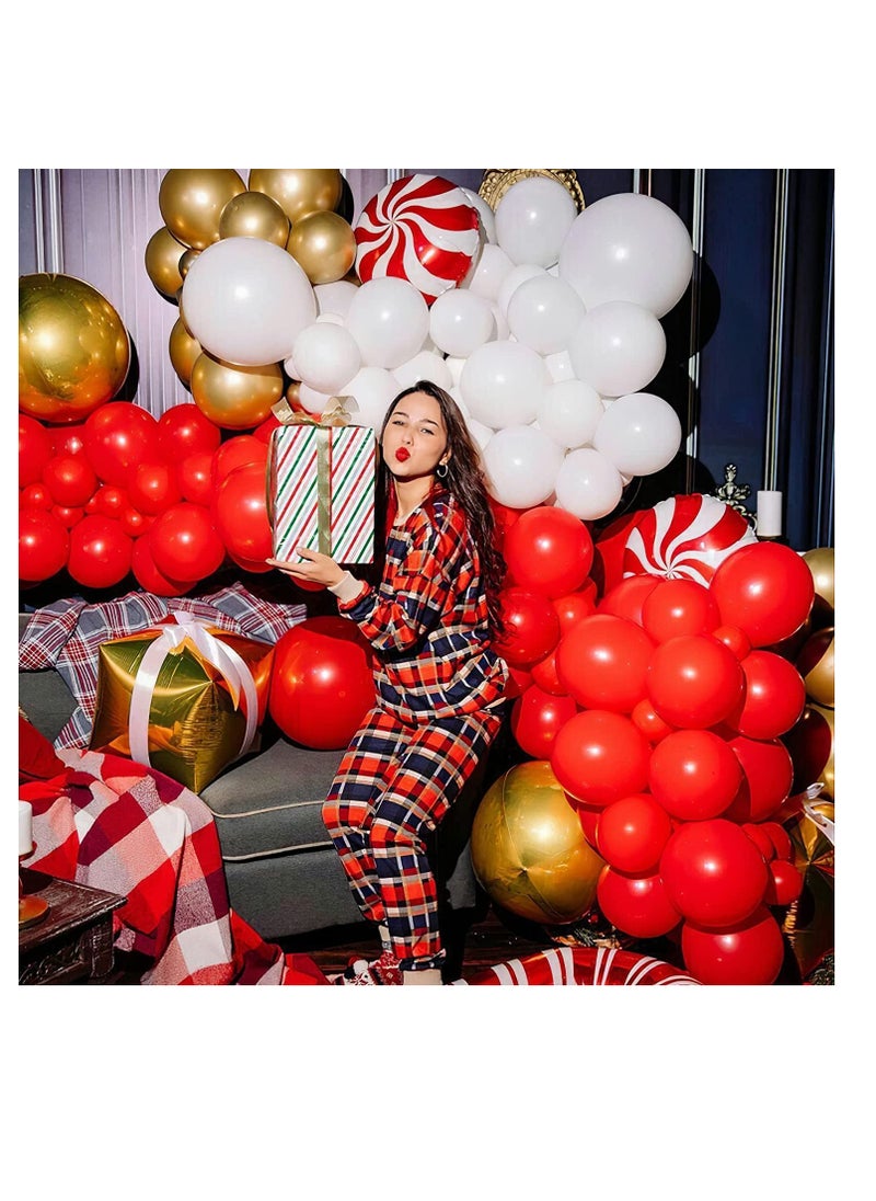 Propsicle - Propsicle Red Hd Metallic Balloons Pack Red Theme Kids Birthday Party Decoration Bachelorette Party Balloon Anniversary Item Christmas Decor - Packet Of 50 Balloons - 50 Pcs - Image 1