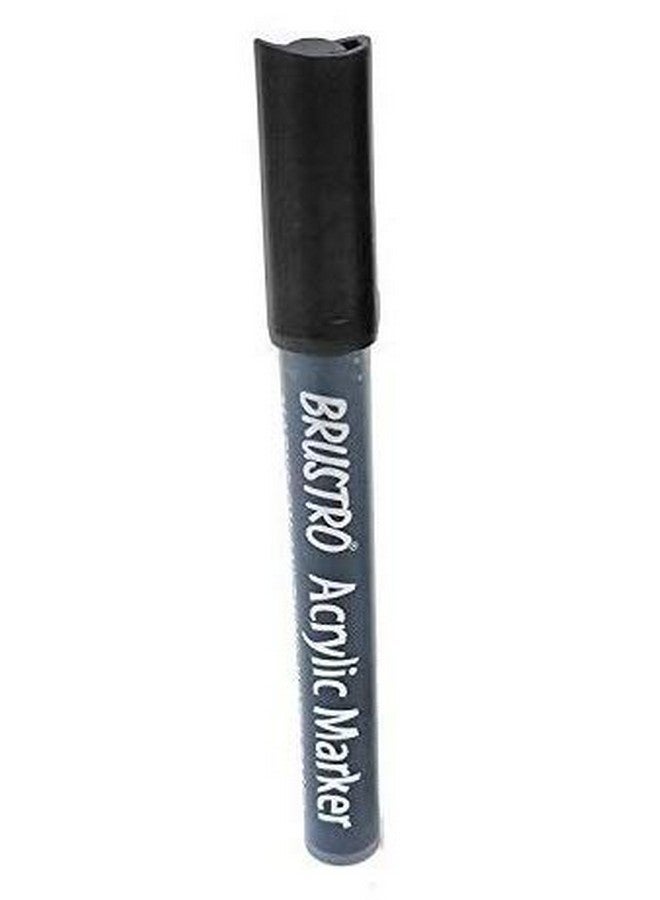 BRUSTRO Acrylic (DIY) Marker Black (for Craftworks, School Projects, and Other Presentations)