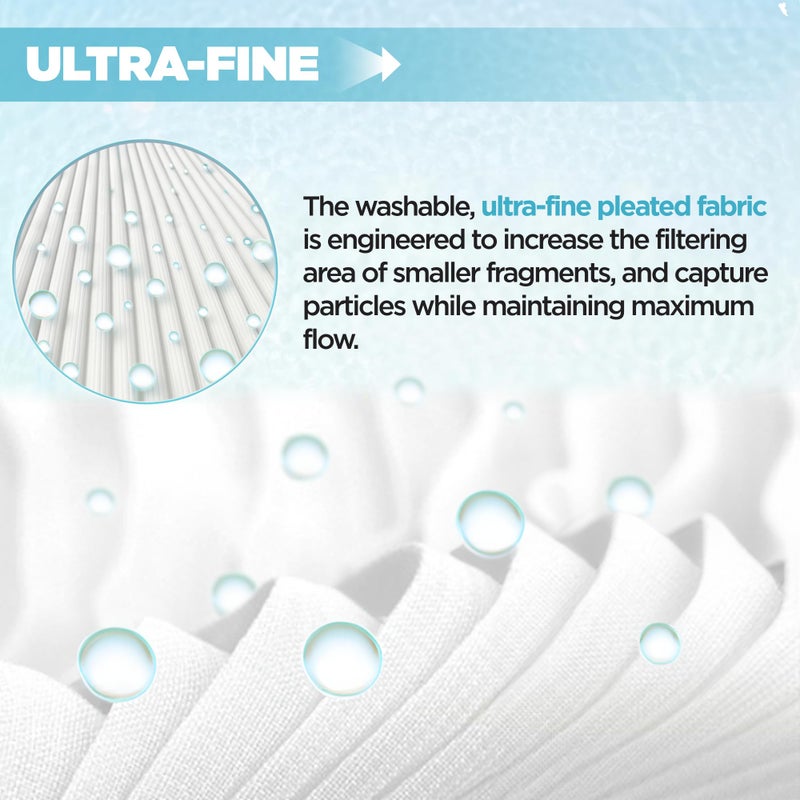 Poolzilla Robotic Pool Cleaner Filter Panels â€“ Compatible with RCX70101PAK2, AquaVac, TigerShark, SharkVac â€“ Robotic Pool Cleaner Cartridge Replacement Set - Image 4