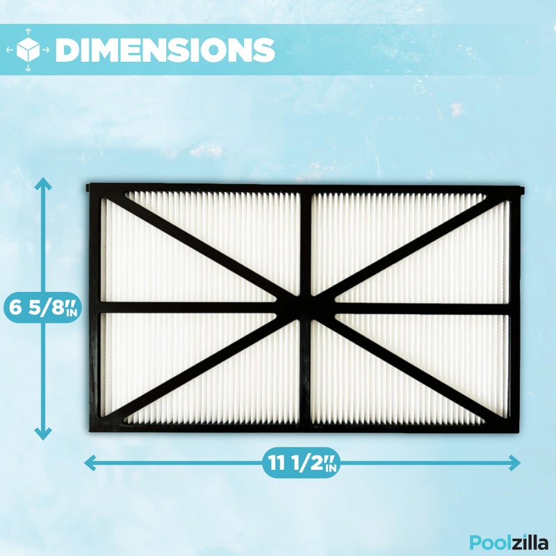 Poolzilla Robotic Pool Cleaner Filter Panels â€“ Compatible with RCX70101PAK2, AquaVac, TigerShark, SharkVac â€“ Robotic Pool Cleaner Cartridge Replacement Set - Image 3