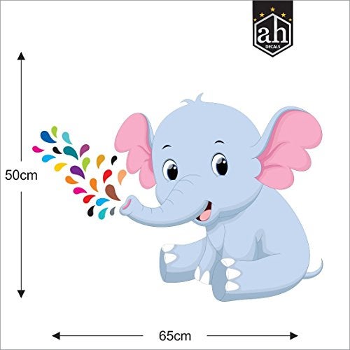 AH Decals Animated 3D Elephant Wall Sticker for Kids Living Room Office (65 cm x 50 cm) - Image 4