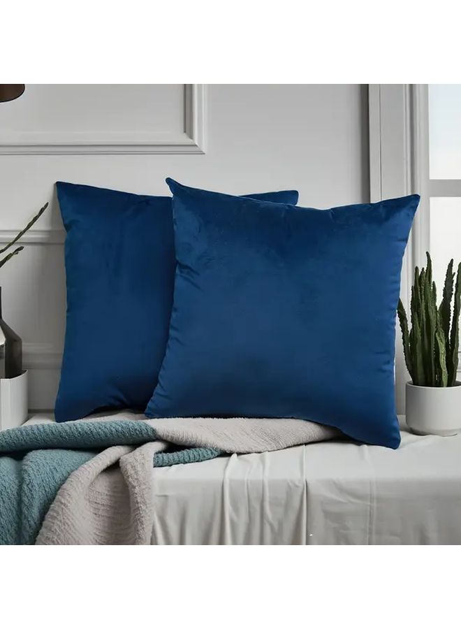 Velvet Decorative Throw Pillow Covers Olive 18x18 Inch Reversible Sofa Bedroom - Image 3