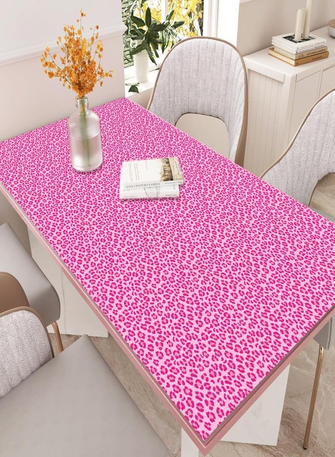 kokolap Pink Wallpaper Peel and Stick Modern Self-Adhesive Removable Contact Paper Pink Girls Room Wallpaper Art Murals Leopard Print Art Decor Vinyl Film for Women Bedroom Bathroom Kids Room Cabinet Sticker - Image 3