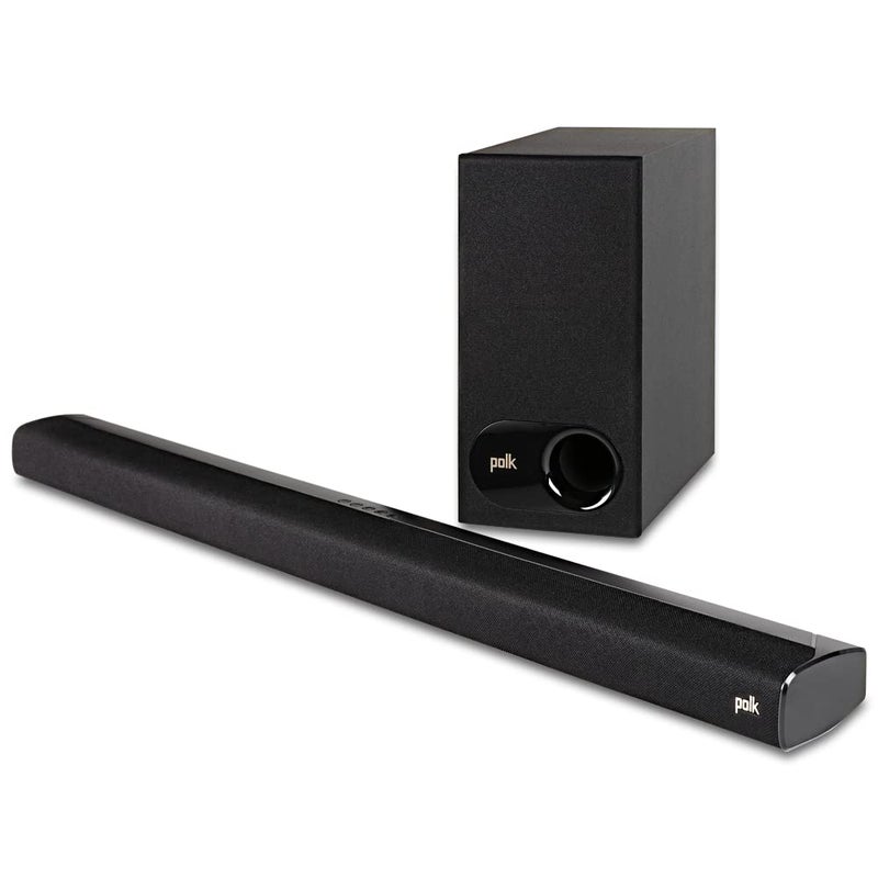 Polk Audio Signa S2 Sound Bar for Smart TV with Subwoofer Wireless Exclusive VoiceAdjust Technology UltraSlim Design Works with 4K HD TVs HDMI Optical Bluetooth Wireless Streaming