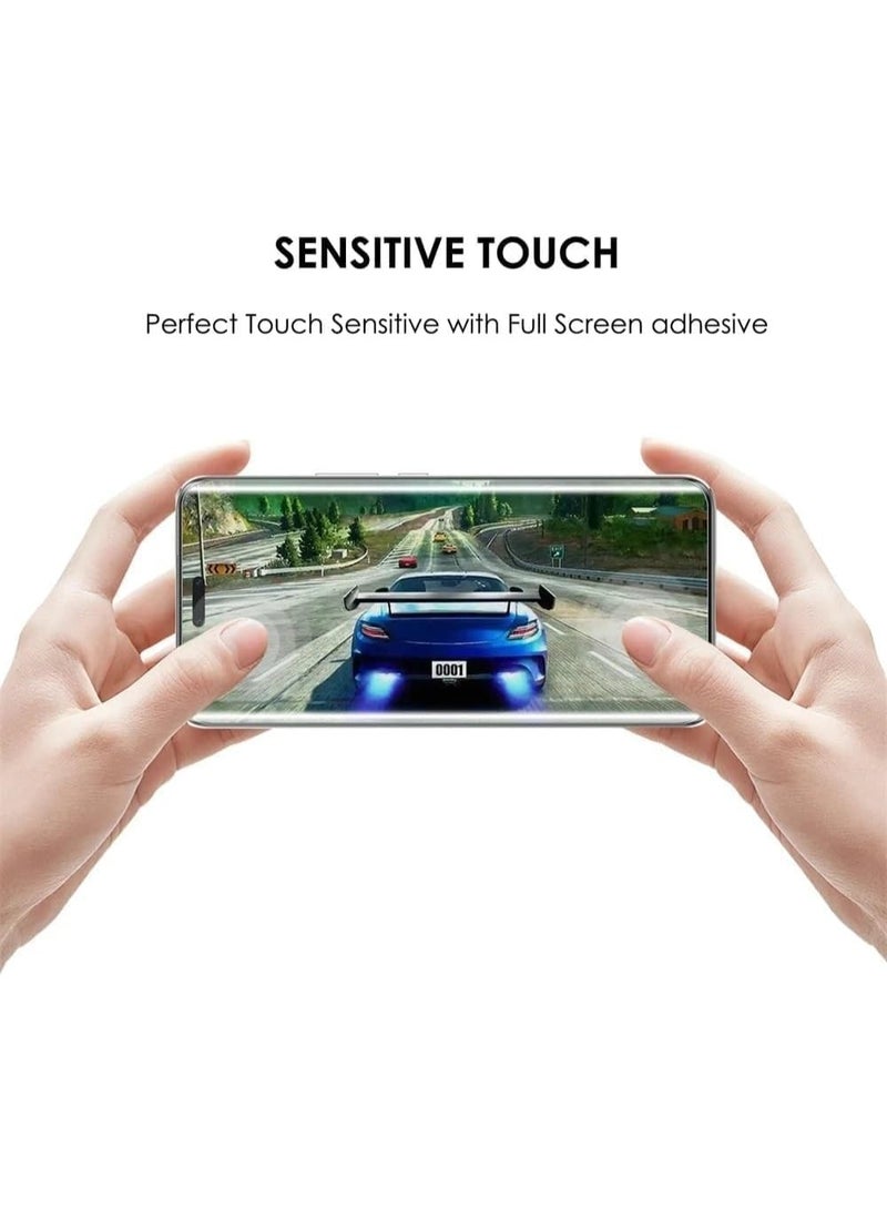 Lynacz Original Screen Protector For Honor Magic 7 Pro UV Glass 3D Curved Edges Full Cover Tempered Glass Screen Protector Full Glue Edge to Edge Coverage Anti Scratch Anti Smudge Glass for Honor Magic7 Pro - Image 2