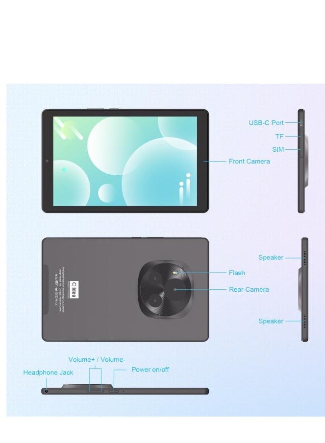 C idea 9-Inch Smart  Android Tablet 800x1280 IPS Screen Smart Tablet PC With Sim For Education CM935 Grey - Image 5