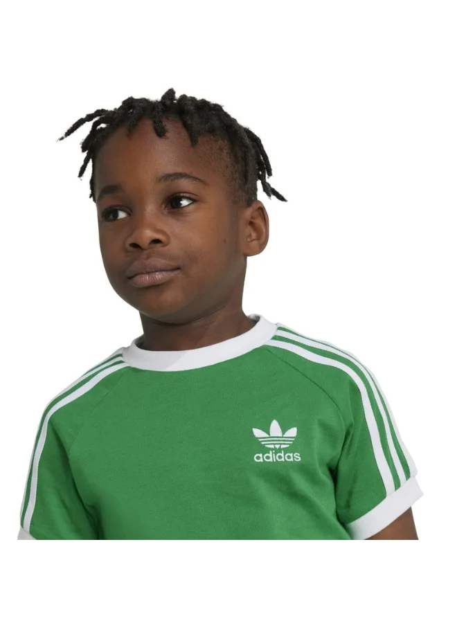 adidas تيشيرت أوريجينالز 3سترايبس للأطفال - أخضر