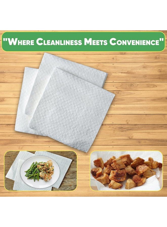 Pantryware Essentials Paper Lunch Napkins. 500 Count Lunch Napkins 1 Ply, White. 12 x 12 - Image 3