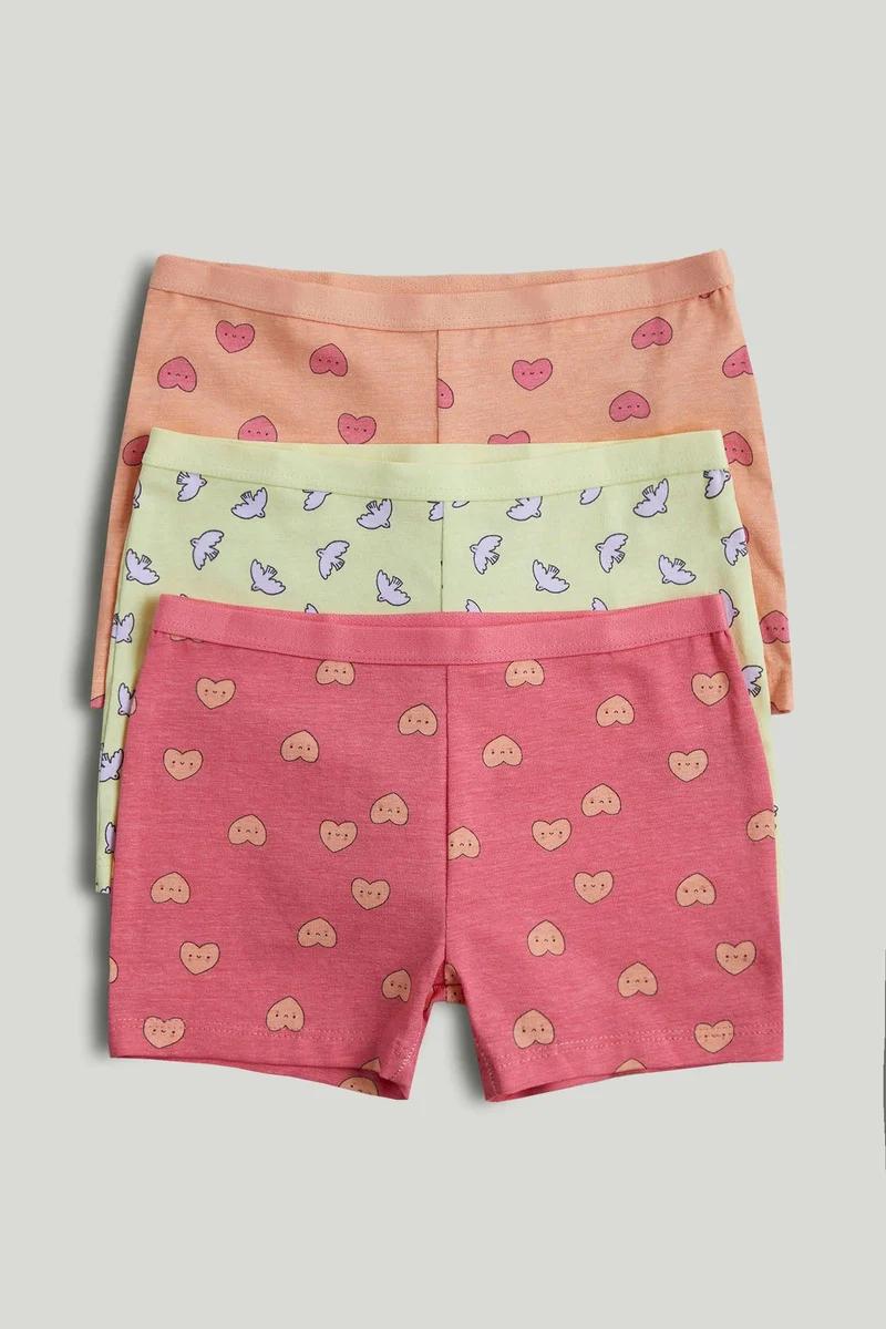 mothercare 3 Pack Hearts Short Briefs