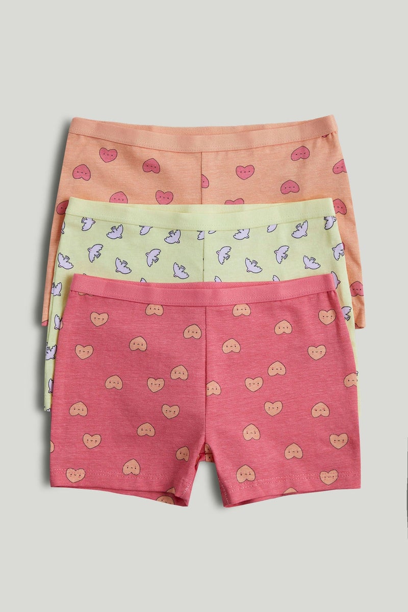 mothercare 3 Pack Hearts Short Briefs - Image 1