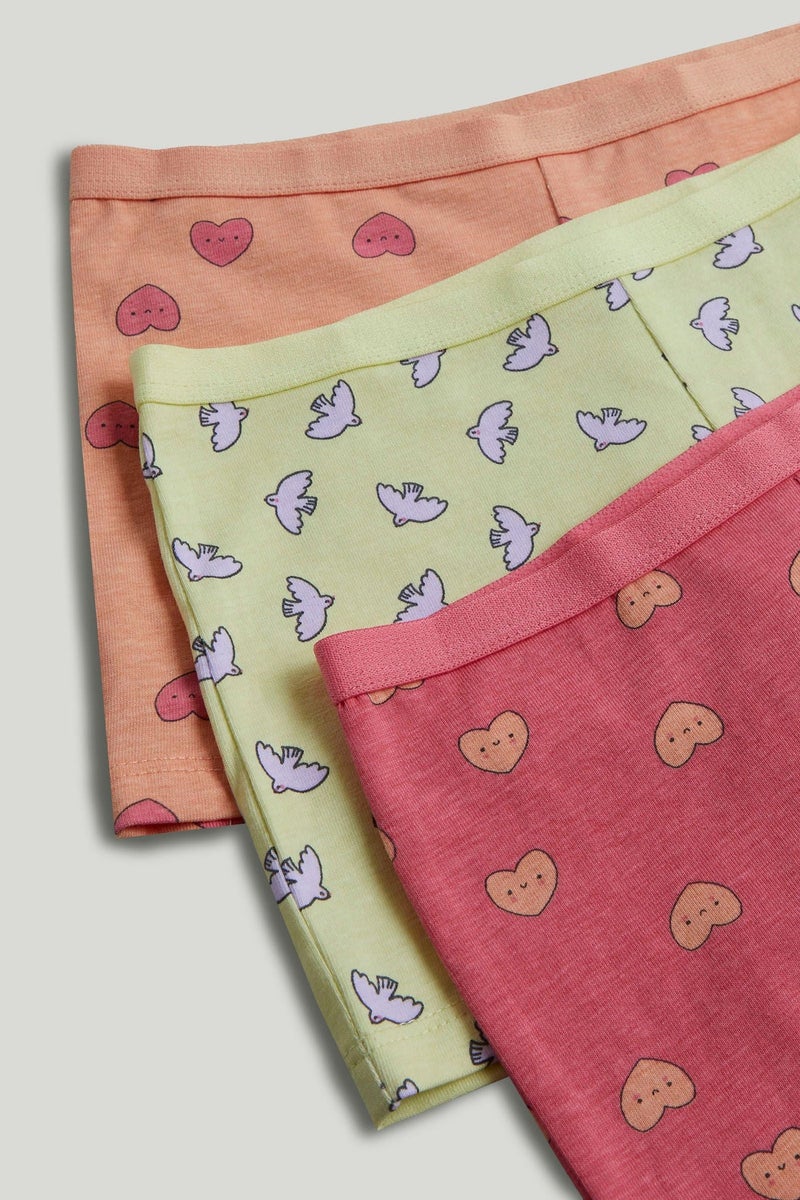 mothercare 3 Pack Hearts Short Briefs - Image 2
