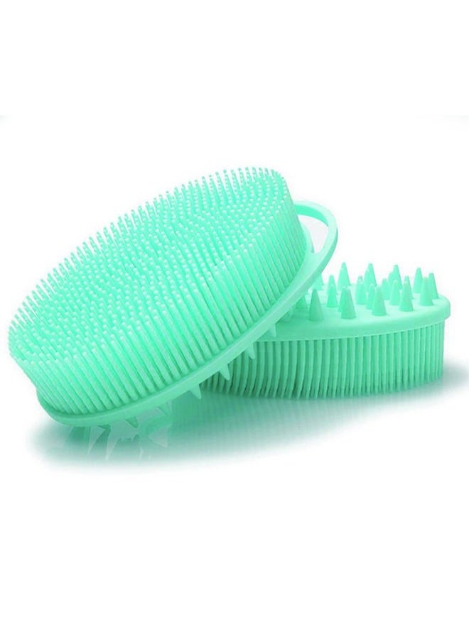 MR LION Silicone Body Brush, Exfoliating Body Scrubber, Silicone Body Scrubber Loofah, Silicone Bath Brush, Soft Exfoliating Body Bath Shower Scrubber Brush for Kids and Adults All Kinds of Skin（Green） - Image 4