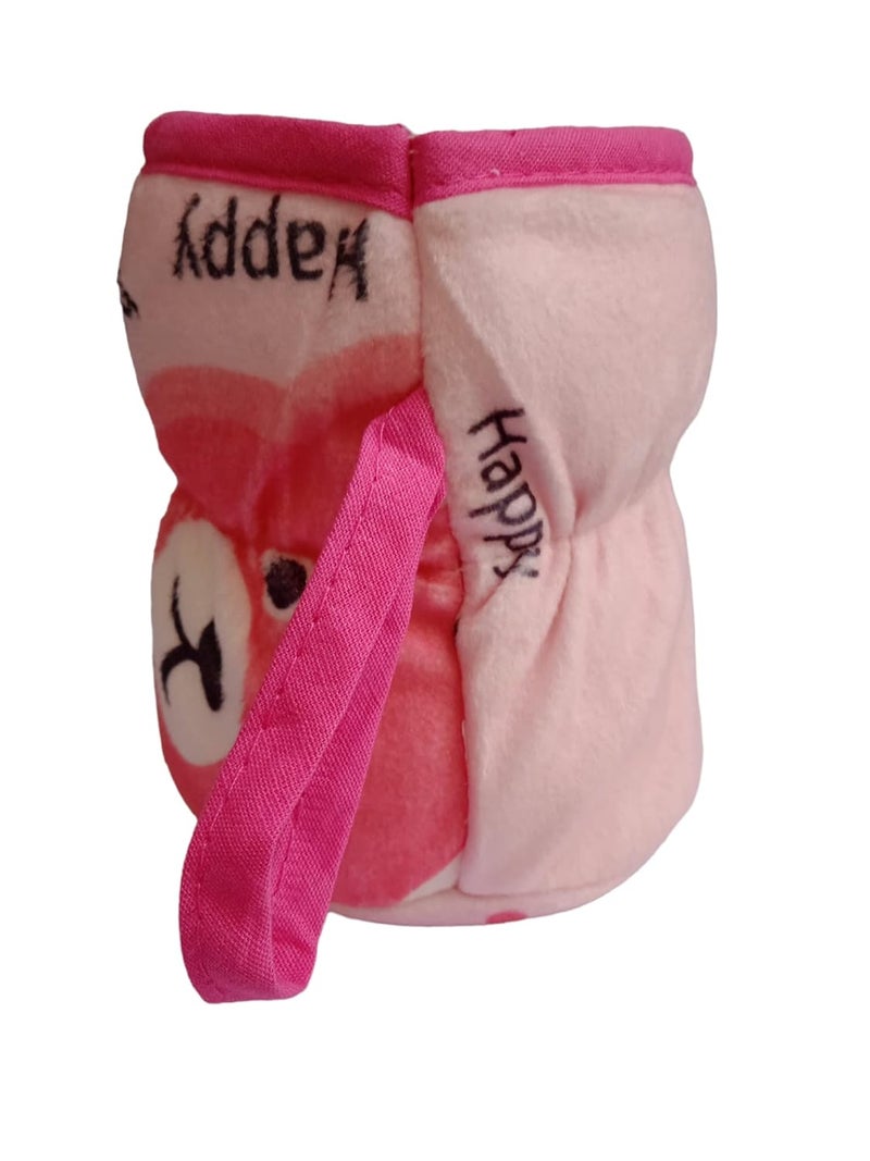Lappu Bottle Cover for Philips Avent Wide/Broad Neck - Soft Plush Stretchable Baby Bottle Tote Bag With Strap - Image 5