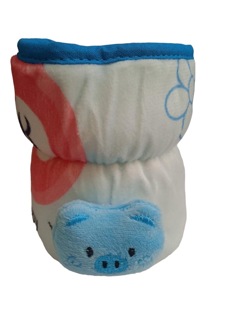Lappu Bottle Cover for Philips Avent Wide/Broad Neck - Soft Plush Stretchable Baby Bottle Tote Bag With Strap - Image 4
