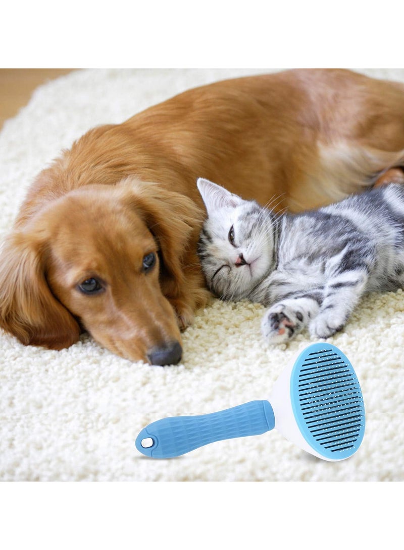 1pc Self Cleaning Dog Cat Grooming Brush Comb Random Color - Image 5