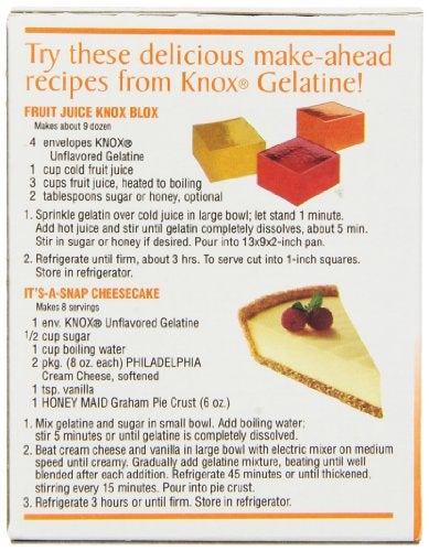 Knox Unflavored Gelatin, 4 Count (Pack of 12) - Image 3