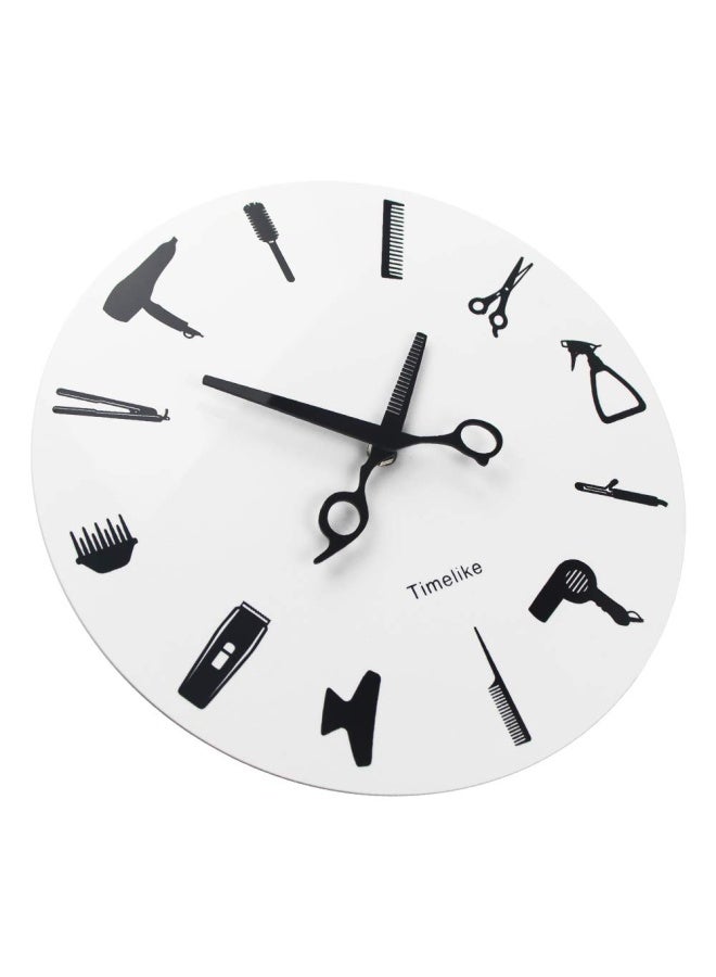 Timelike Barber Equiment Tools Wall Clock Modern Design Barber Shop Business Sign Wall Watch Beauty Hair Salon Clock Hairdresser Gift - Image 4