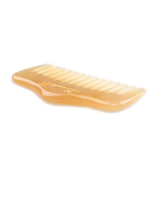 Breezelike Pocket Beard Comb for Men - No Static Natural Sheep Horn Wide Tooth Comb - Handmade Mini Grooming Massage Comb with Gift Box - Image 2