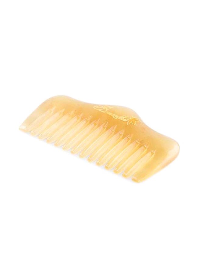 Breezelike Pocket Beard Comb for Men - No Static Natural Sheep Horn Wide Tooth Comb - Handmade Mini Grooming Massage Comb with Gift Box - Image 1