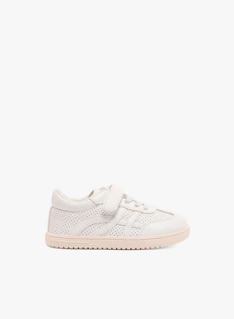 جونيورز Girls Hook & Loop Ankle School Sneakers