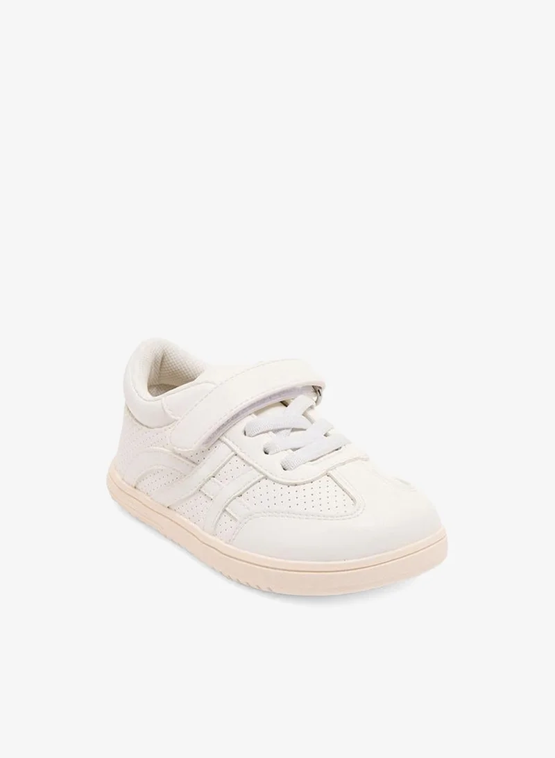 جونيورز Girls Hook & Loop Ankle School Sneakers
