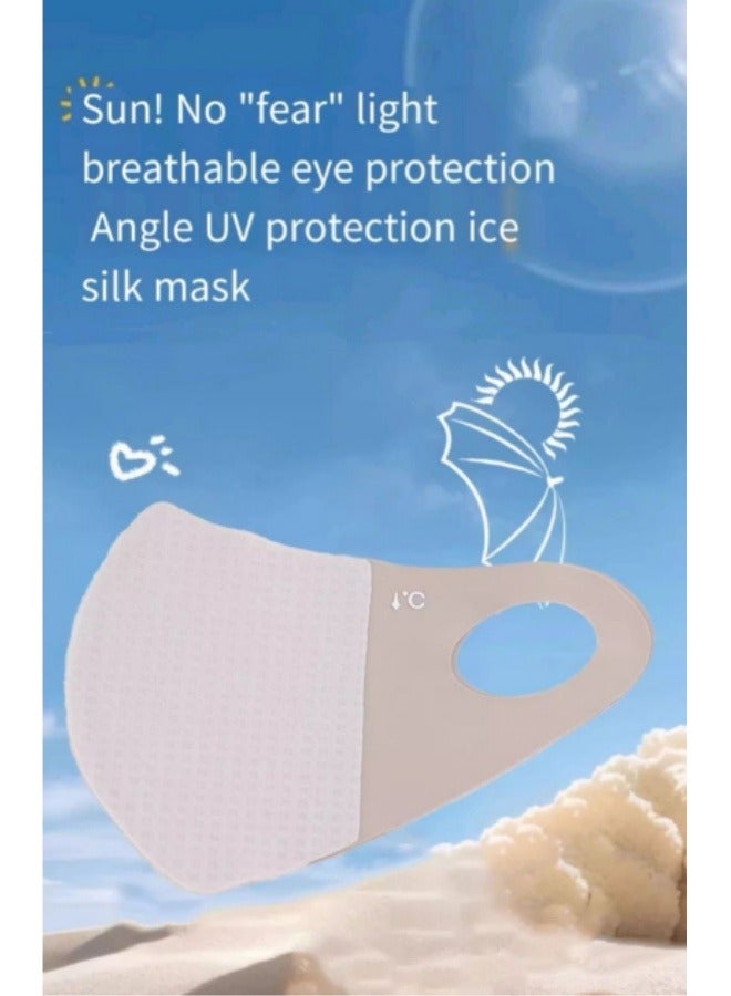 Summer Sunscreen Mask Anti-Ultraviolet Outdoor Breathable Mask Ice Silk Sunscreen Mask  - Image 4