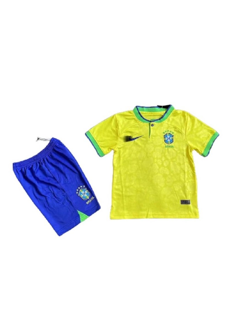 Generic - Adult Football Kit Jersey and Shorts Brazil National Team - Image 1