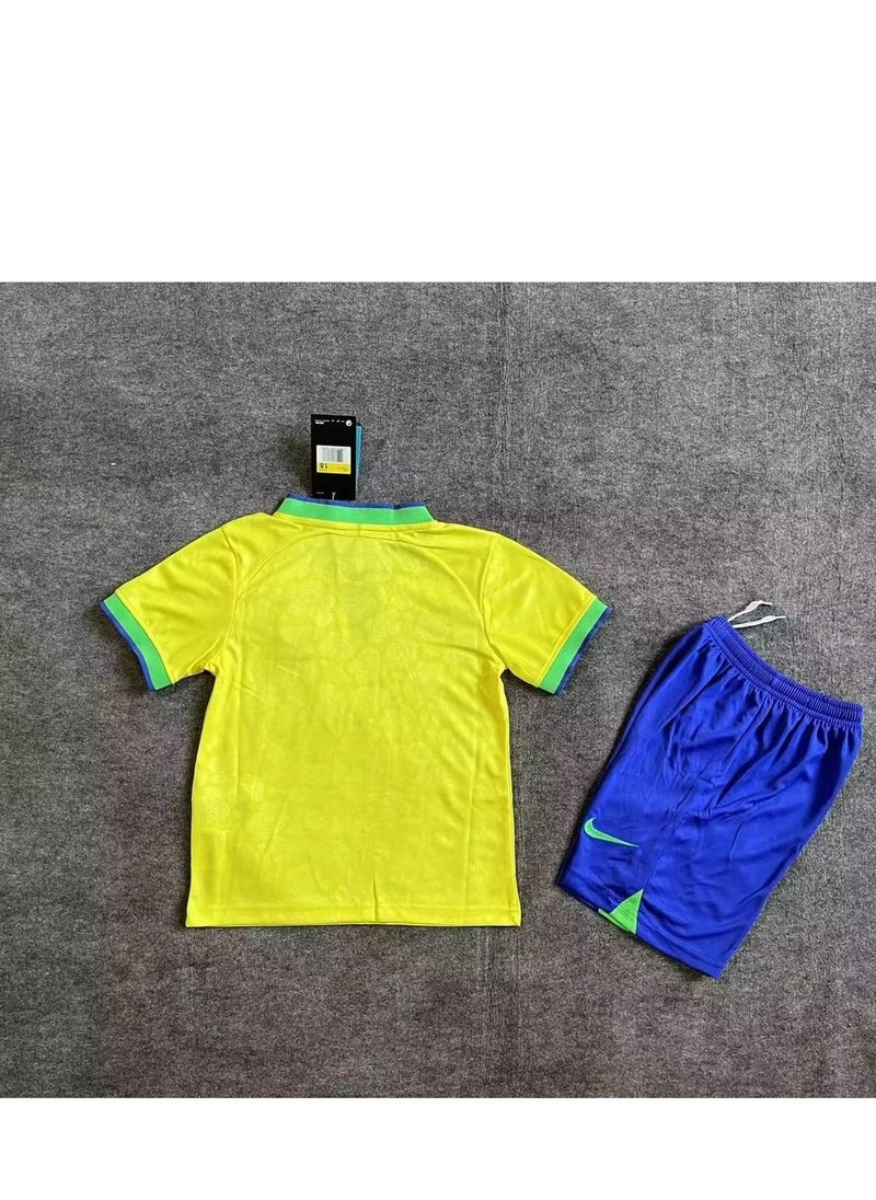 Generic - Adult Football Kit Jersey and Shorts Brazil National Team - Image 1