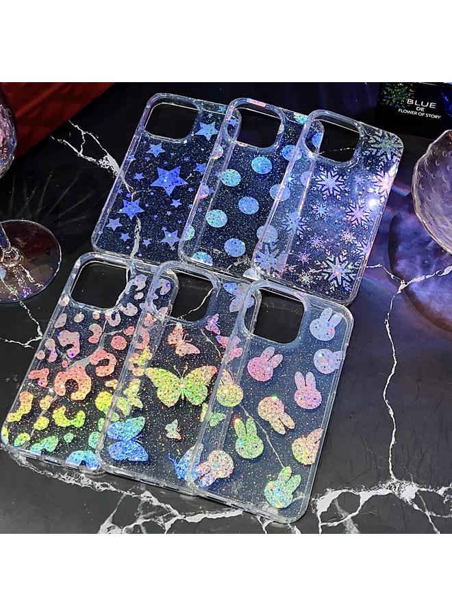 Zaboon Case For iPhone 13 Little Star Series Glitter Powder TPU Phone Case - Image 2