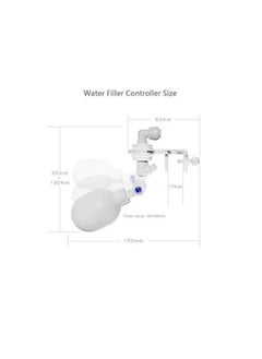 Float Ball Valve, Aquarium Auto Water Filler Water Level Controller for Fish Tank Adjustable Float Valve Top-Off Water System for Aquarium