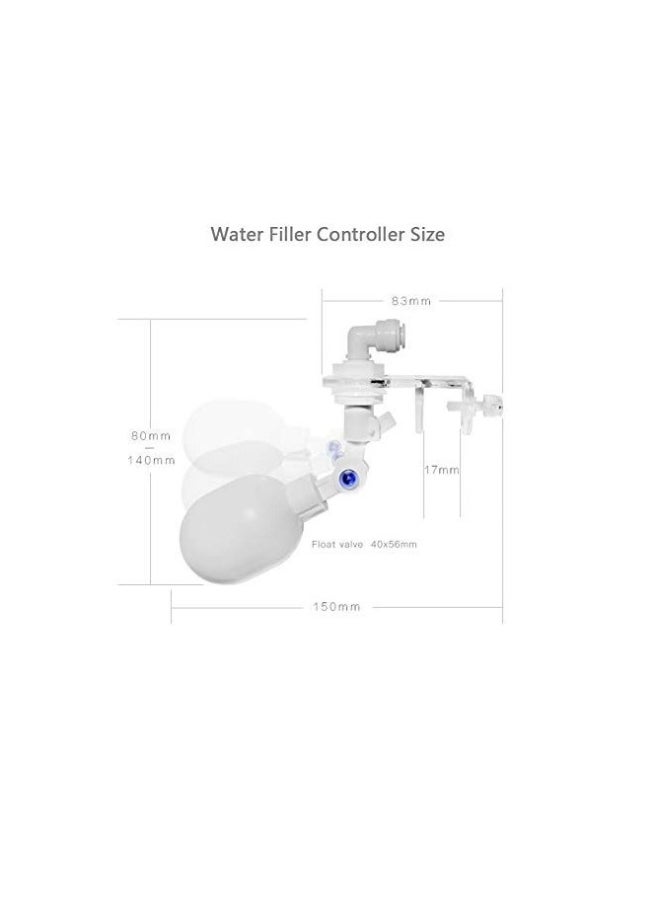 Generic - Float Ball Valve, Aquarium Auto Water Filler Water Level Controller for Fish Tank Adjustable Float Valve Top-Off Water System for Aquarium - Image 1