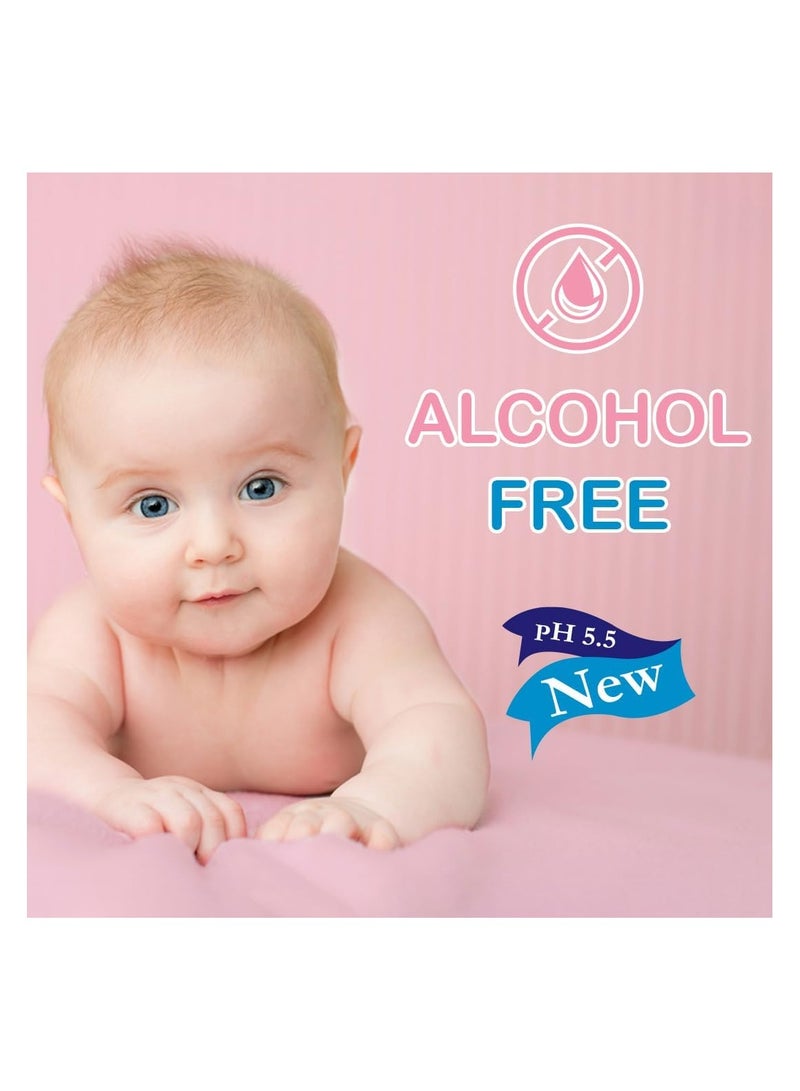 Cool & Cool Cool & Cool Baby Wipes 80s Twin Pack  Paraben FreeVitamin E Aloe Vera Ultra Soft and Gentle for Sensitive and Delicate Skin - Image 3