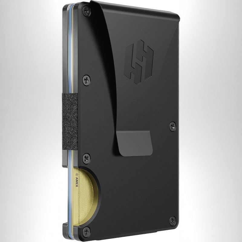Carbon Fiber Metal RFID Blocking Card Holder, Slim Portable Multi-Card Wallet - Image 2