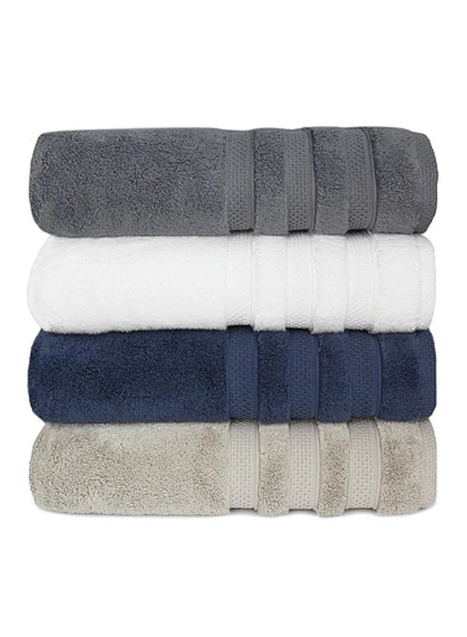Lavish Touch Ultima 4 Pack Premium Bath Towels Grey (70 x 140 cm) 100% Cotton 700 GSM, Zero Twist, Highly Absorbent Quick Drying - Image 5