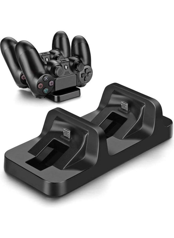 DOBE Dobe PlayStation 4 Controller Charger, Dual Controller Charging Dock With Micro USB Cable  - Image 1
