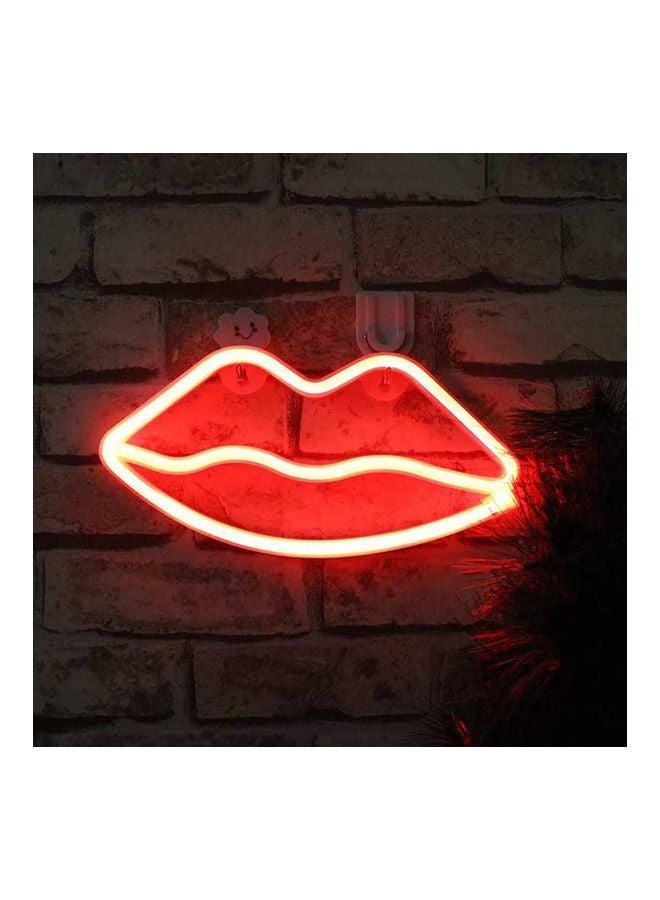 Salla Lips Neon LED Light Red 26x14cm - Image 1