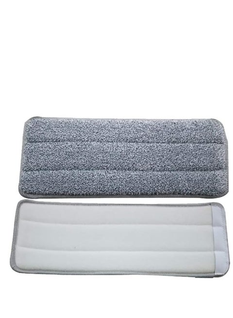 Flat Mop Pads Washable Microfiber, Dry and Wet Mop Refills for Floor