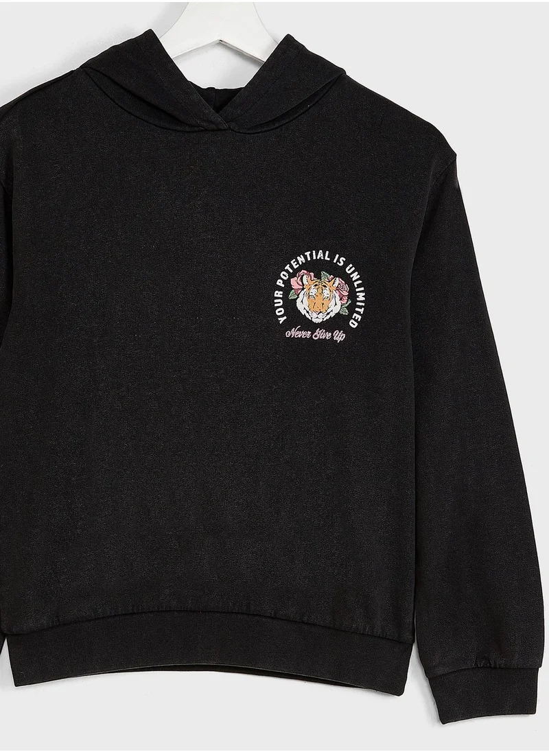only_kids Kids Back Graphic Hoodie