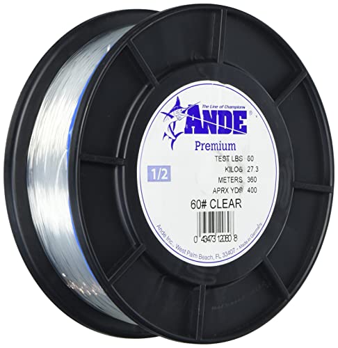 Ande Monofilament Line (Clear, 15 -Pounds Test, 1/4# Spool) - Image 1