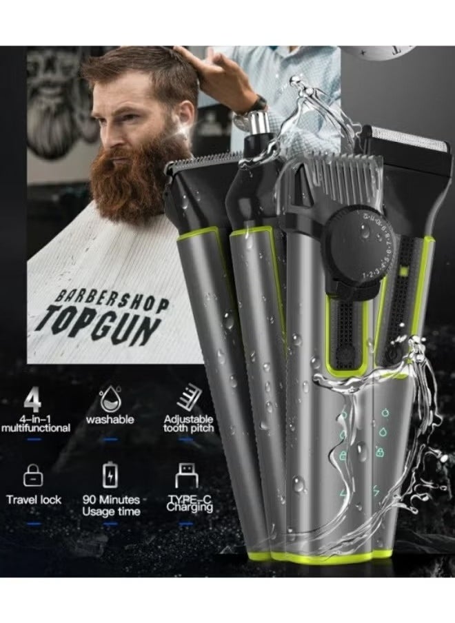 DOSCHER - Men's Multifunctional Hair Clipper 4 in 1 Shaver Nose Hair Trimmer Set - Image 1
