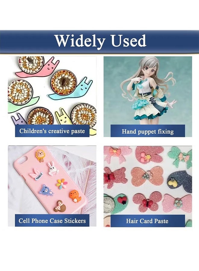 واي جيه جل الغراء النقاط واضحة قابلة للإزالة 600 قطعة جل الغراء النقاط على الوجهين تصاعد المعجون عصا تك للجدار معلق نقاط لزجة المعجون مبتذل المعجون واضح المعجون القابل للإزالة - Image 4