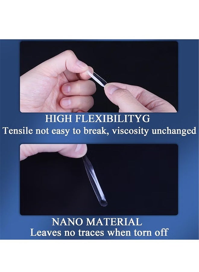 واي جيه جل الغراء النقاط واضحة قابلة للإزالة 600 قطعة جل الغراء النقاط على الوجهين تصاعد المعجون عصا تك للجدار معلق نقاط لزجة المعجون مبتذل المعجون واضح المعجون القابل للإزالة - Image 3