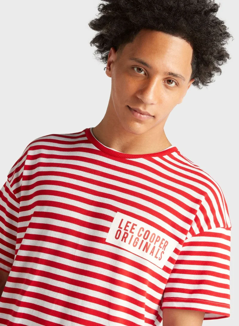 Lee Cooper Slogan Crew Neck T-Shirt