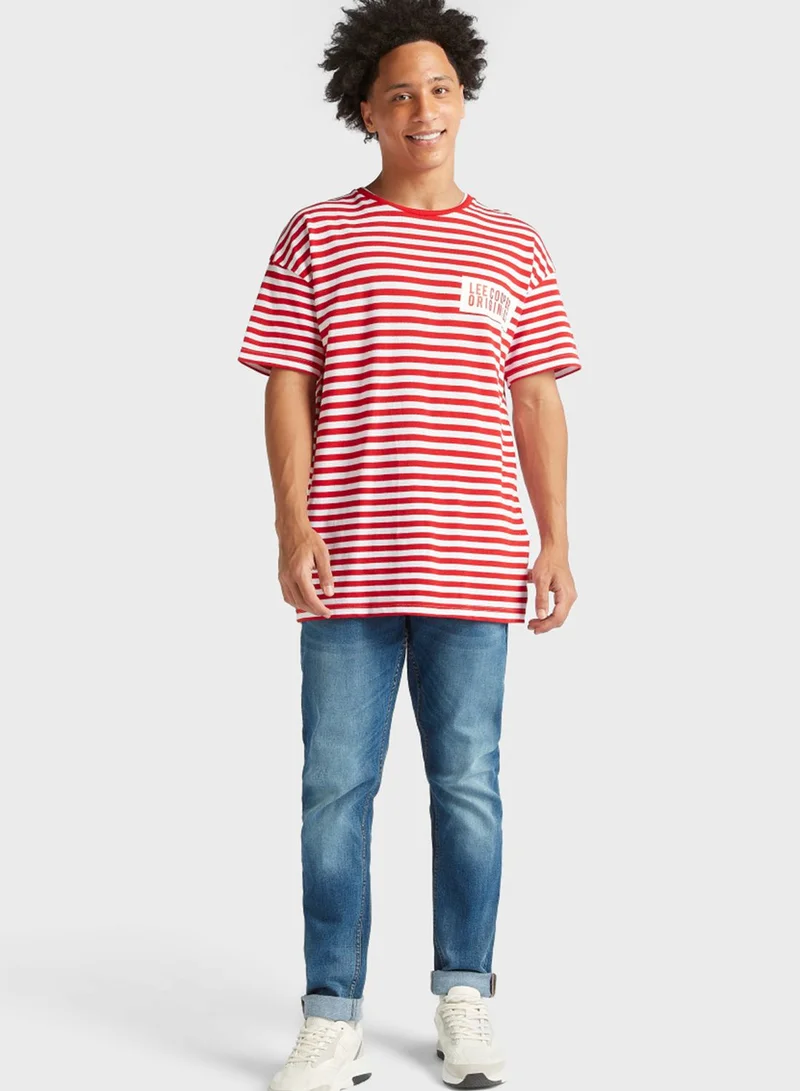 Lee Cooper Slogan Crew Neck T-Shirt